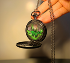 Luminous Crystal Realm - Pocket Watch