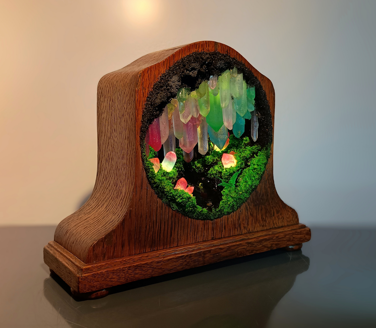 Luminous Crystal Realm - Large Clock