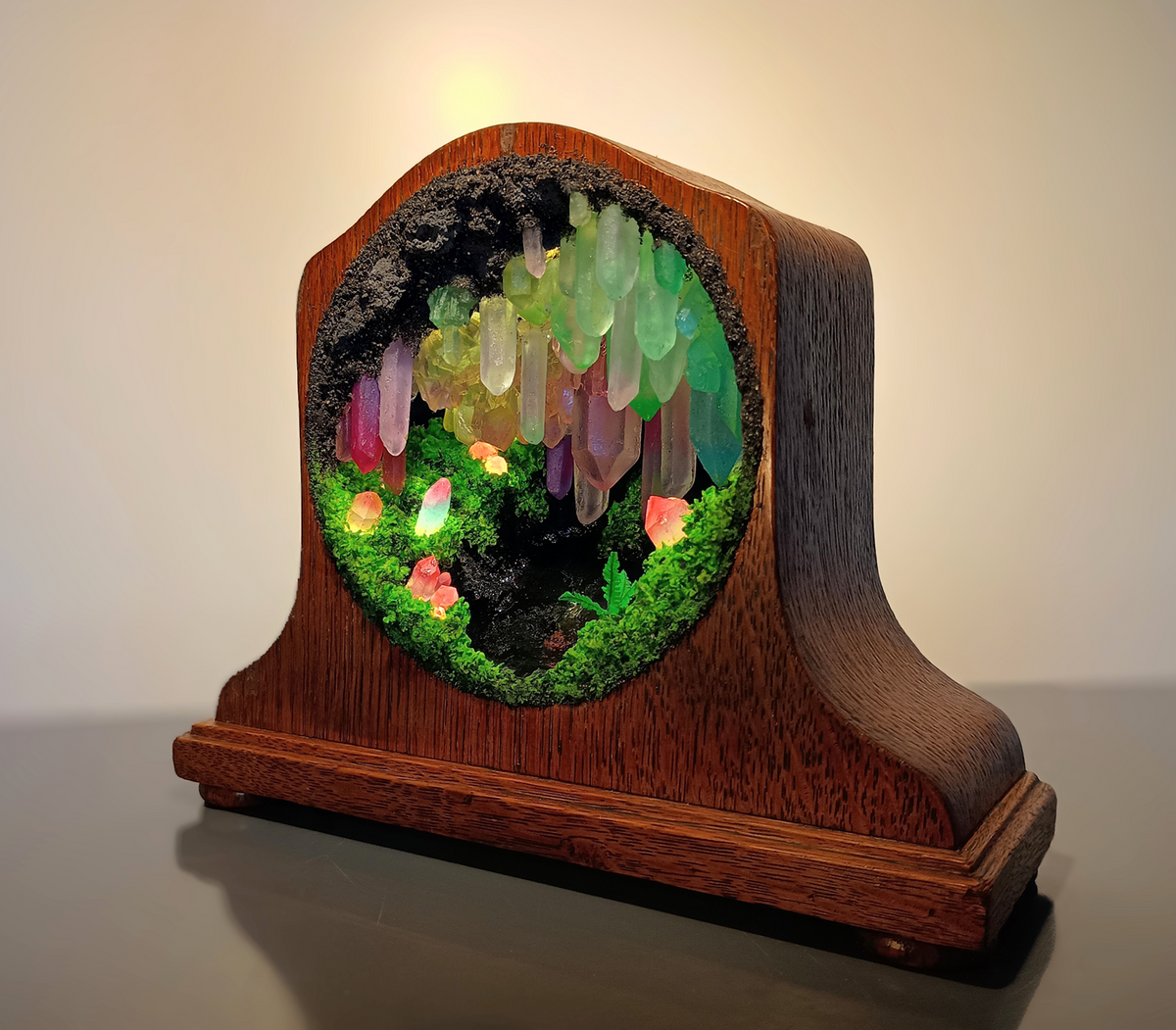 Luminous Crystal Realm - Large Clock