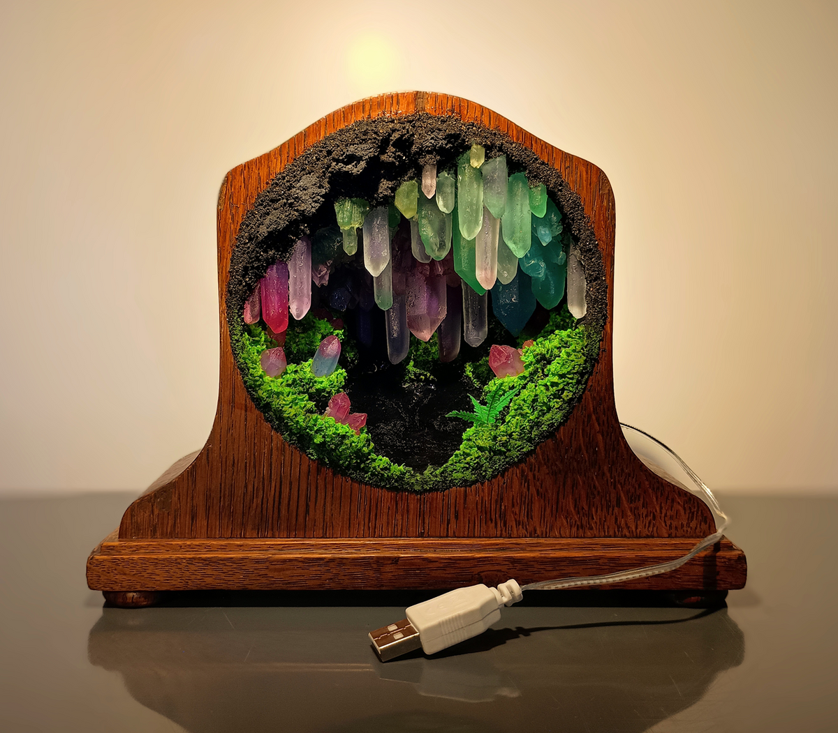 Luminous Crystal Realm - Large Clock