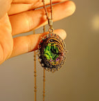 Glowing Mushroom Grove - Necklace