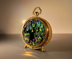 Glowing Mushroom Grove - Small Clock