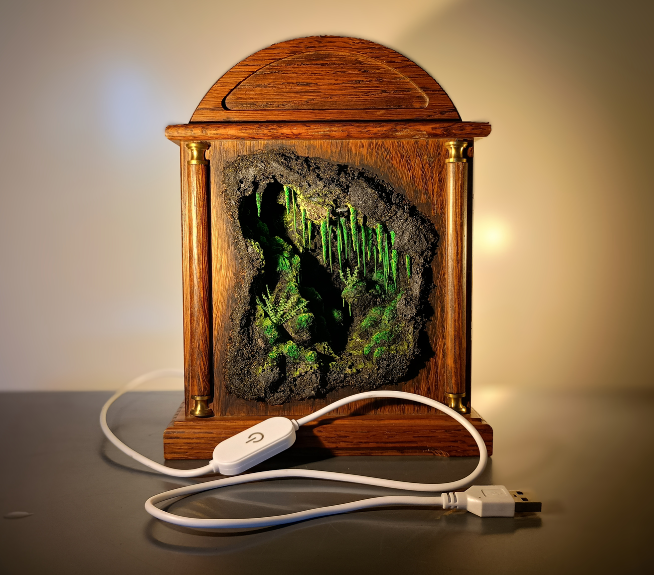 Mossy Grotto - Large Clock