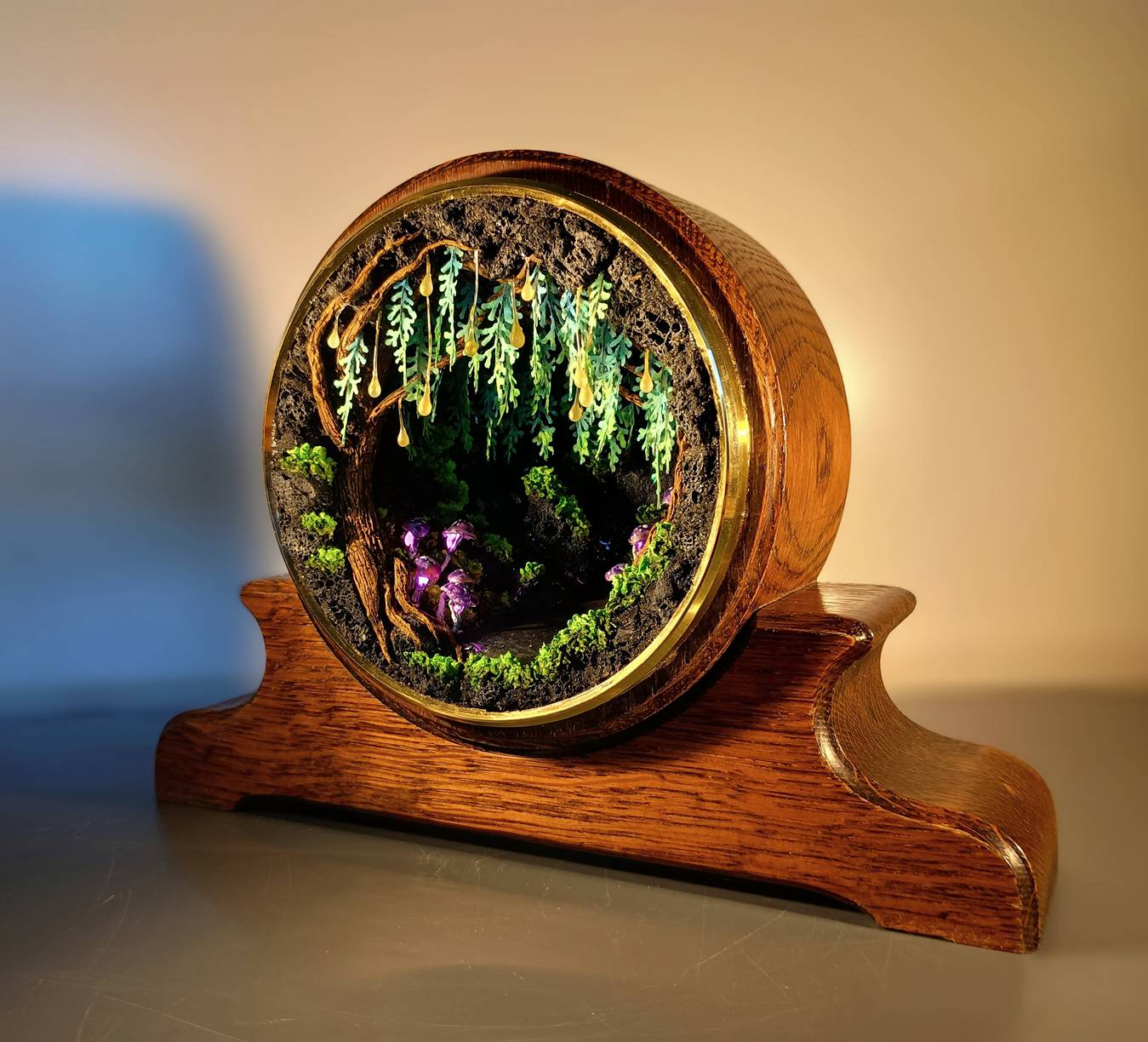 Glowing Mushroom Grove - Clock