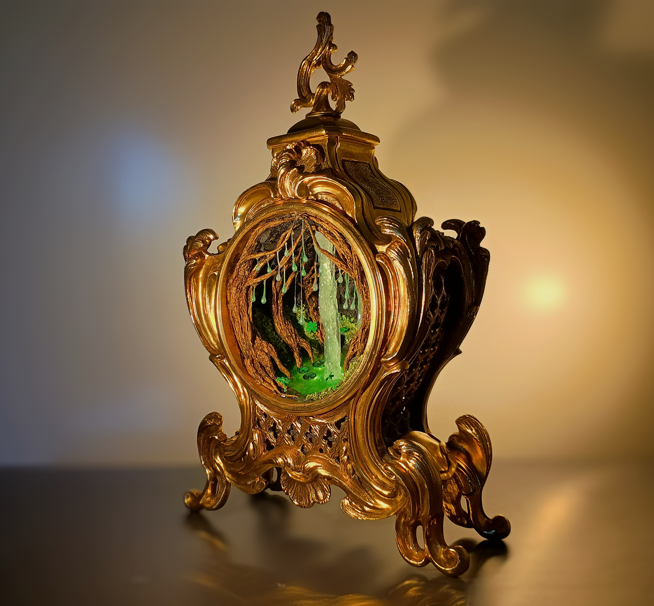 Glimmering Glade - Large Clock