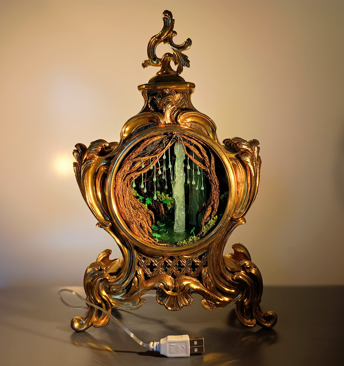 Glimmering Glade - Large Clock