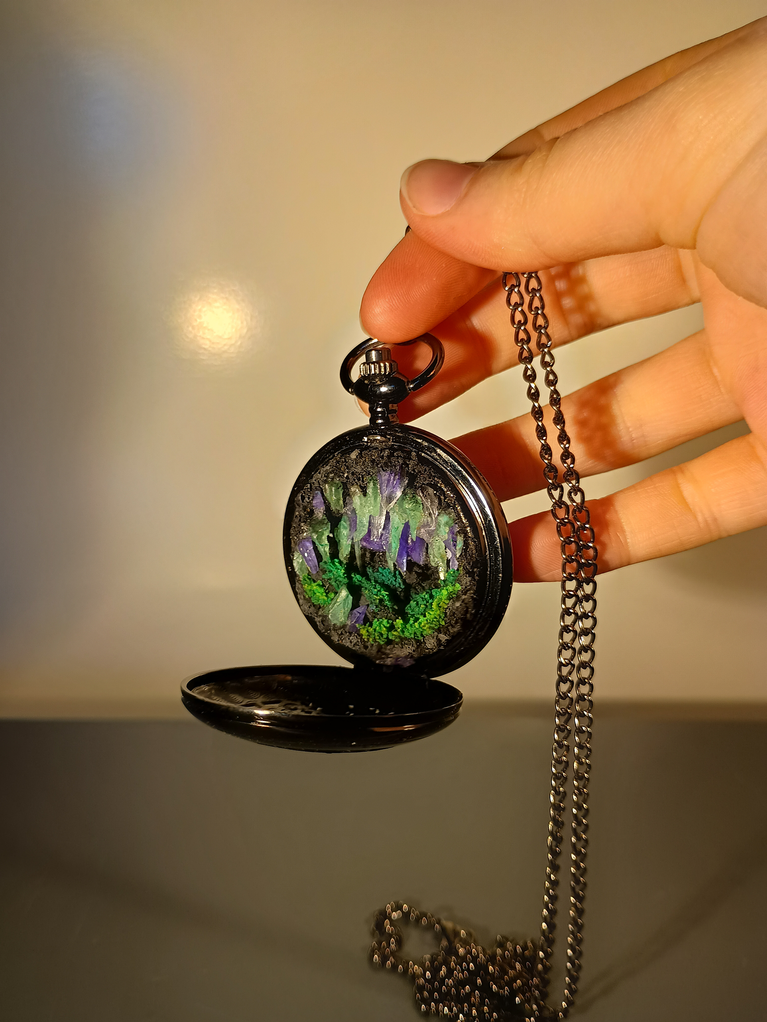 Luminous Crystal Realm - Pocket Watch